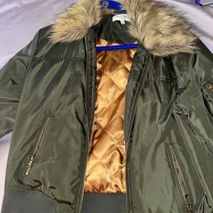 Green army coat